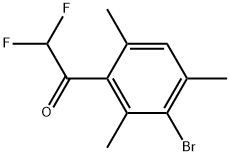 1-(3-bromo-2,4,6-trimethylphenyl)-2,2-difluoroethanone Structure