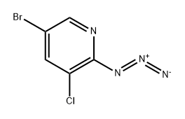 2-azido-5-bromo-3-chloropyridine Structure