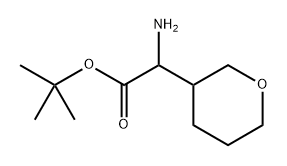 Amino-(tetrahydro-pyran-3-yl)-acetic acid tert-butyl ester Structure