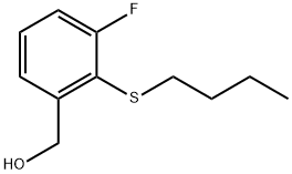 2-(Butylthio)-3-fluorobenzenemethanol Structure