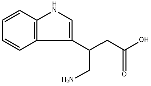 1H-Indole-3-propanoic acid, β-(aminomethyl)- Structure