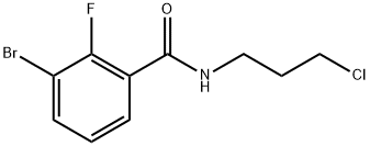 3-Bromo-N-(3-chloropropyl)-2-fluorobenzamide Structure