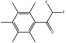 2,2-difluoro-1-(2,3,4,5,6-pentamethylphenyl)ethanone Structure