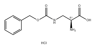 L-Alanine, 3-[[(phenylmethoxy)carbonyl]amino]-, monohydrochloride (9CI) Structure