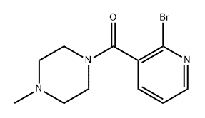 (2-Bromopyridin-3-yl)(4-methylpiperazin-1-yl)methanone 구조식 이미지