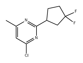 4-chloro-2-(3,3-difluorocyclopentyl)-6-methylpyri
midine 구조식 이미지