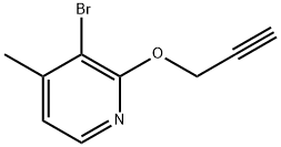 3-Bromo-4-methyl-2-(2-propyn-1-yloxy)pyridine Structure