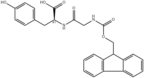 (((9H-Fluoren-9-yl)methoxy)carbonyl)glycyl-L-tyrosine 구조식 이미지
