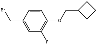 4-(Bromomethyl)-1-(cyclobutylmethoxy)-2-fluorobenzene Structure