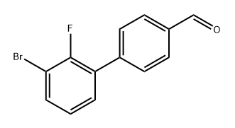 3'-Bromo-2'-fluoro-[1,1'-biphenyl]-4-carbaldehyde 구조식 이미지