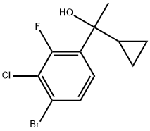 4-Bromo-3-chloro-α-cyclopropyl-2-fluoro-α-methylbenzenemethanol Structure