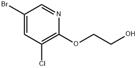 2-[(5-Bromo-3-chloro-2-pyridinyl)oxy]ethanol Structure