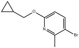 3-Bromo-6-(cyclopropylmethoxy)-2-methylpyridine Structure