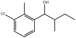 3-Chloro-2-methyl-α-(1-methylpropyl)benzenemethanol Structure