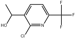 1-[2-Chloro-6-(trifluoromethyl)pyridin-3-yl]ethan-1-ol Structure