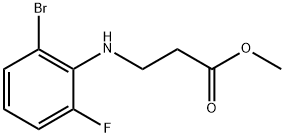 β-Alanine, N-(2-bromo-6-fluorophenyl)-, methyl ester 구조식 이미지