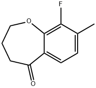 9-fluoro-8-methyl-3,4-dihydrobenzo[b]oxepin-5(2H)-one Structure