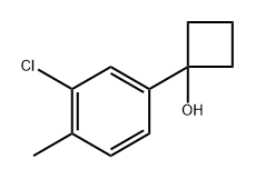 1-(3-chloro-4-methylphenyl)cyclobutanol 구조식 이미지