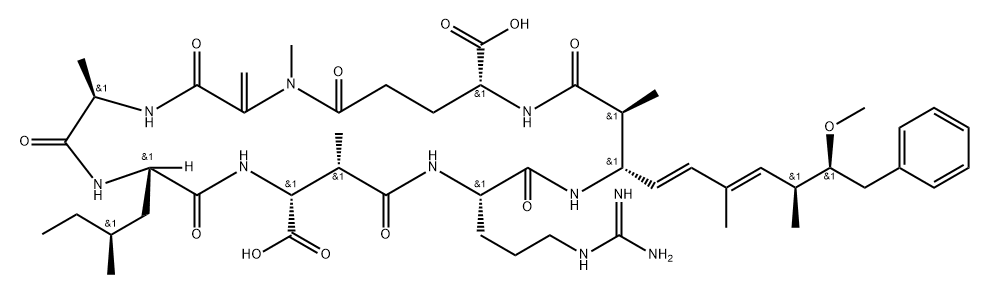 Microcystin (N-Methyl-L)R ("MC(N-Me)LR") Structure