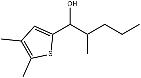 4,5-Dimethyl-α-(1-methylbutyl)-2-thiophenemethanol Structure