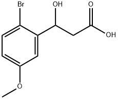 3-(2-Bromo-5-methoxyphenyl)-3-hydroxypropanoic acid Structure