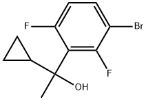 3-Bromo-α-cyclopropyl-2,6-difluoro-α-methylbenzenemethanol Structure