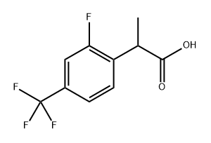 2-[2-fluoro-4-(trifluoromethyl)phenyl]propanoic acid Structure