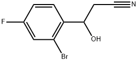 2-Bromo-4-fluoro-β-hydroxybenzenepropanenitrile Structure