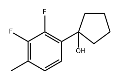 1-(2,3-difluoro-4-methylphenyl)cyclopentanol 구조식 이미지