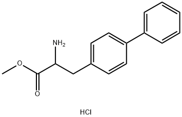 [1,1′-Biphenyl]-4-propanoic acid, α-amino-, methyl ester, hydrochloride (1:1) Structure