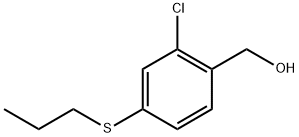 (2-chloro-4-(propylthio)phenyl)methanol Structure