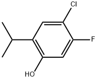 4-Chloro-5-fluoro-2-(1-methylethyl)phenol Structure