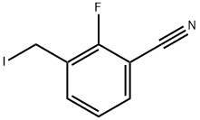 2-Fluoro-3-(iodomethyl)benzonitrile Structure