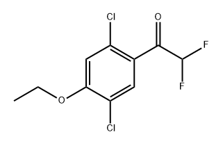 1-(2,5-Dichloro-4-ethoxyphenyl)-2,2-difluoroethanone 구조식 이미지