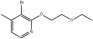 3-Bromo-2-(2-ethoxyethoxy)-4-methylpyridine Structure