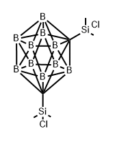 1,7-Dicarbadodecaborane(12), 1,7-bis(chlorodimethylsilyl)- Structure