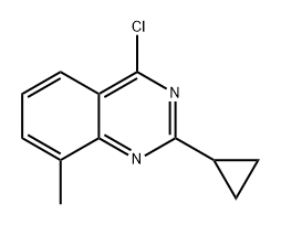 4-chloro-2-cyclopropyl-8-methylquinazoline Structure