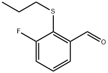 3-fluoro-2-(propylthio)benzaldehyde Structure