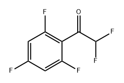 2,2-Difluoro-1-(2,4,6-trifluorophenyl)ethanone Structure