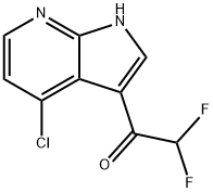 1-(4-chloro-1H-pyrrolo[2,3-b]pyridin-3-yl)-2,2-difluoroethan-1-one Structure