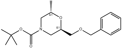 (2R,6S)-4-Boc-2-((benzyloxy)methyl)-6-methylmorpholine Structure