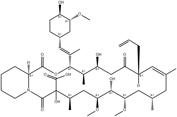 Tacrolimus Hydroxy Acid Impurity Structure