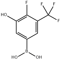 (4-Fluoro-3-hydroxy-5-(trifluoromethyl)phenyl)boronic acid Structure