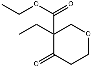 3-Ethyl-4-oxo-tetrahydro-pyran-3-carboxylic acid ethyl ester Structure