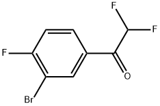 1-(3-Bromo-4-fluorophenyl)-2,2-difluoroethanone 구조식 이미지