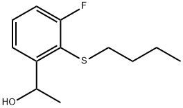 2-(Butylthio)-3-fluoro-α-methylbenzenemethanol Structure