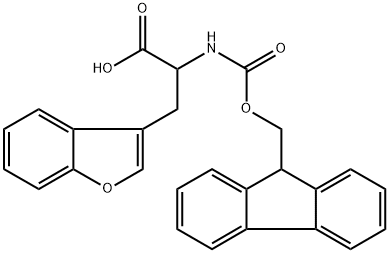 Fmoc-3-(3-Benzoburanyl)-DL-Ala-OH Structure