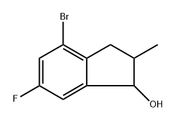 4-bromo-6-fluoro-2-methyl-2,3-dihydro-1H-inden-1-ol Structure