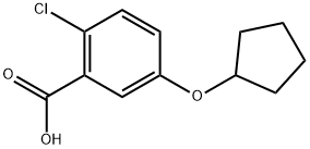 2-Chloro-5-(cyclopentyloxy)benzoic acid Structure