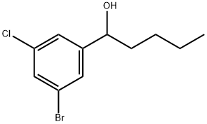 3-Bromo-α-butyl-5-chlorobenzenemethanol Structure